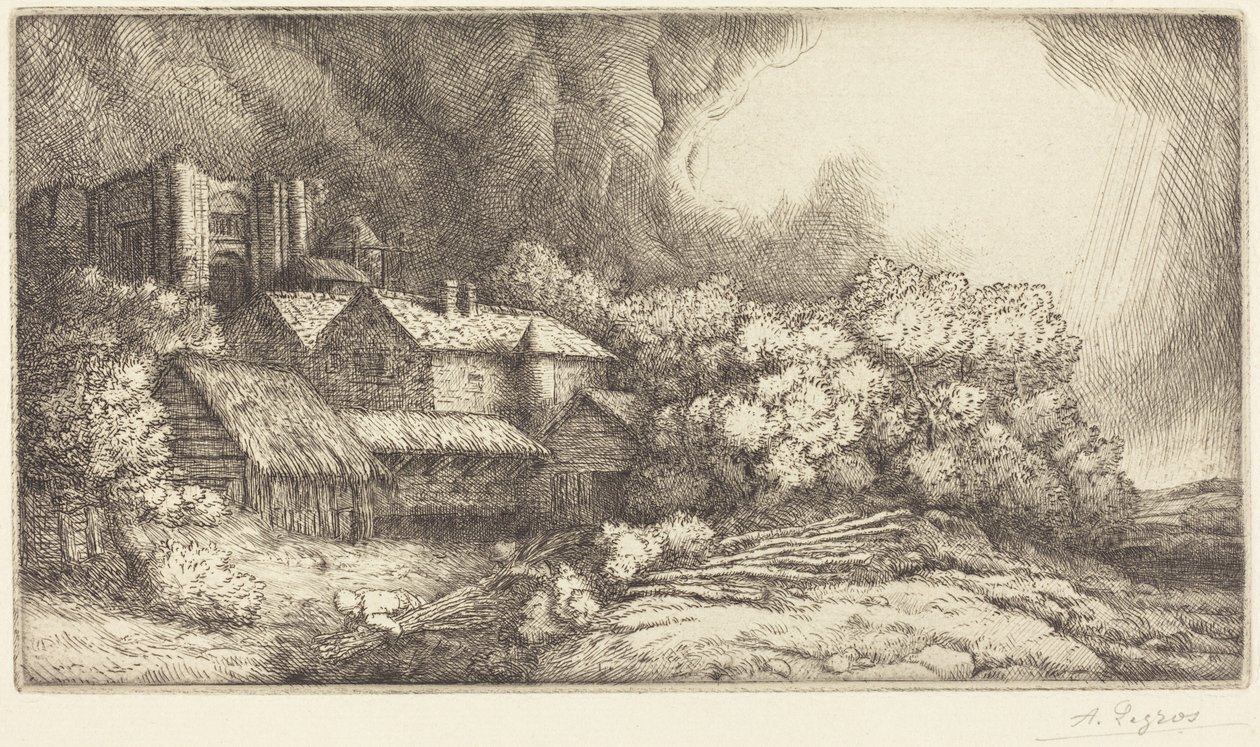 Gården ved klosteret (La ferme de l