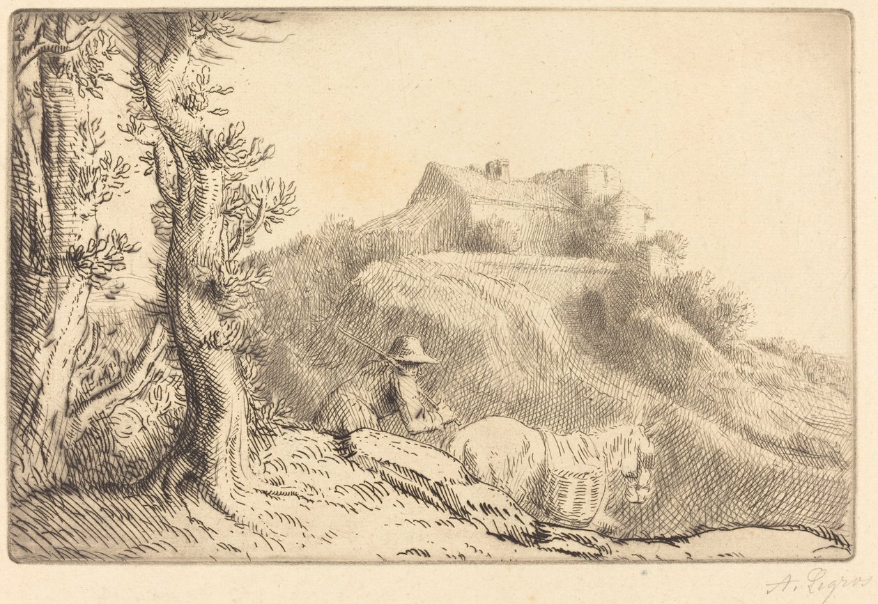 Gård på en Bakke af Alphonse Legros