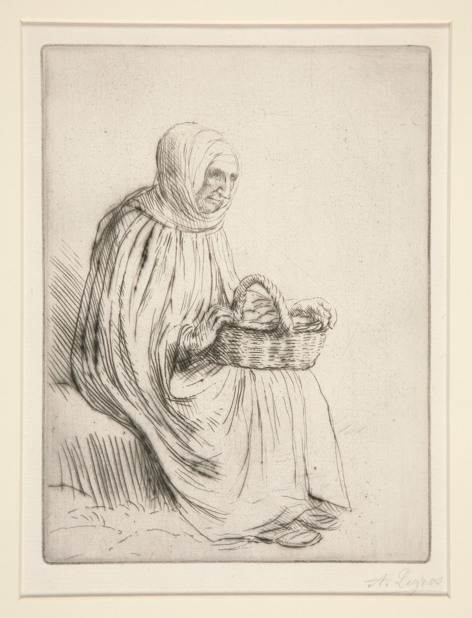 Markedskvinde af Alphonse Legros