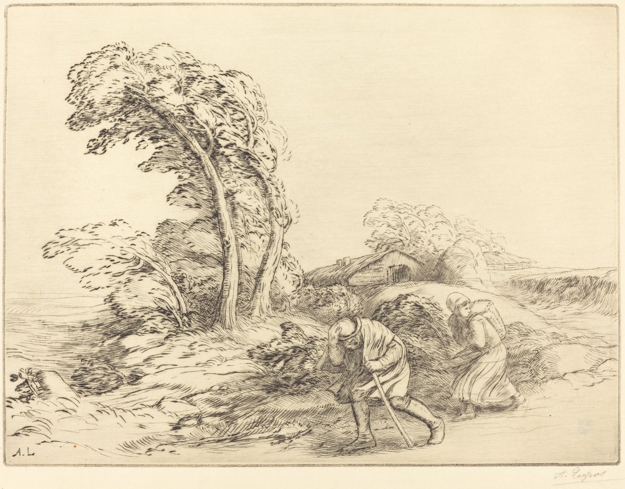 Vindstød af Alphonse Legros