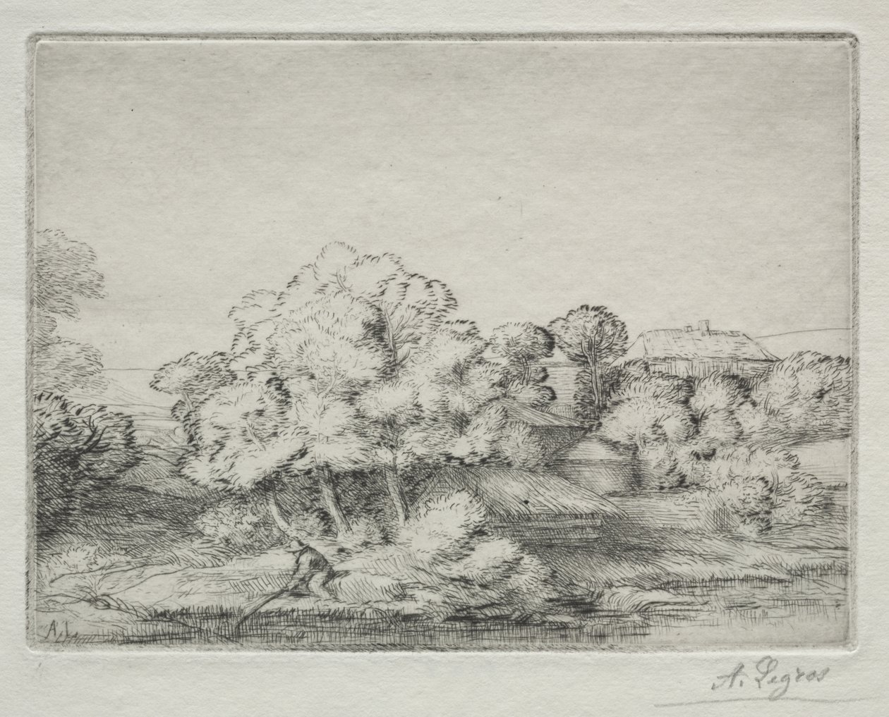 Hamlet nær søen af Alphonse Legros