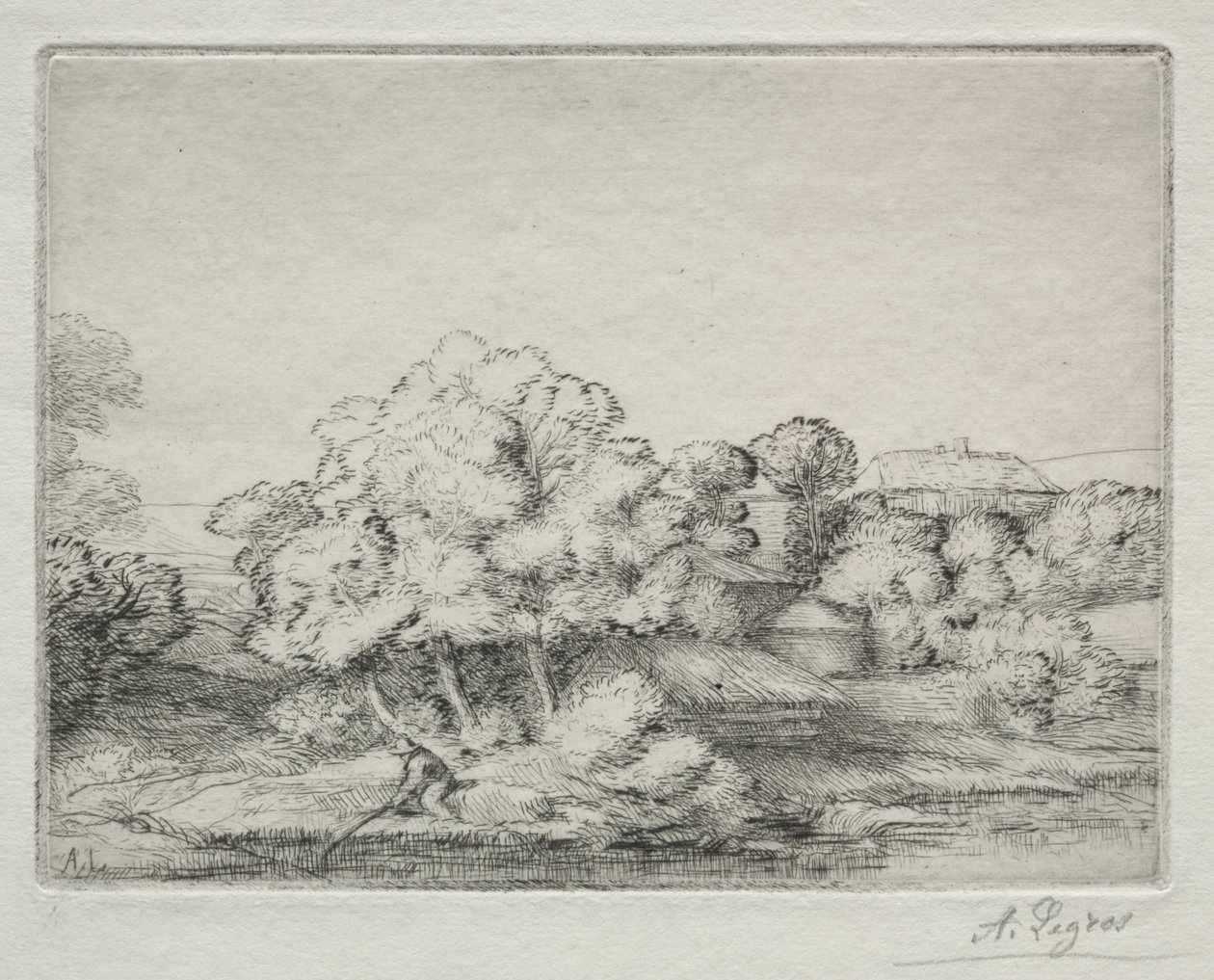 Hamlet nær søen af Alphonse Legros