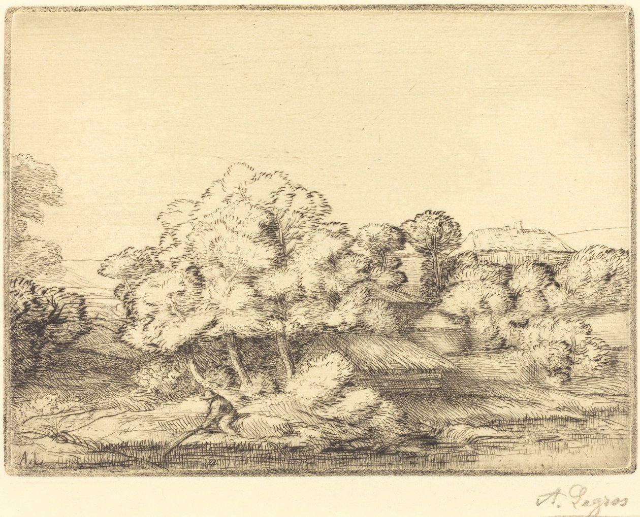 Hamlet nær søen af Alphonse Legros