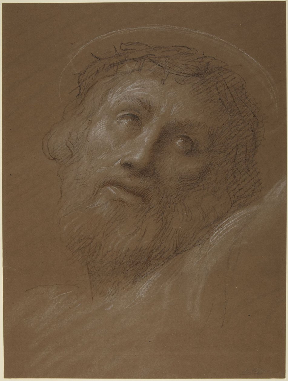 Kristi hoved med tornekrone af Alphonse Legros