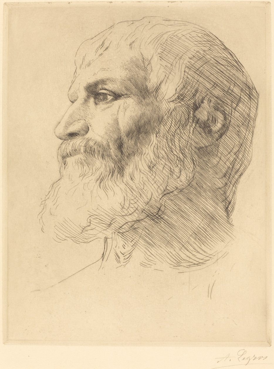 Kead of Soulioti Tete de Soulioti. af Alphonse Legros