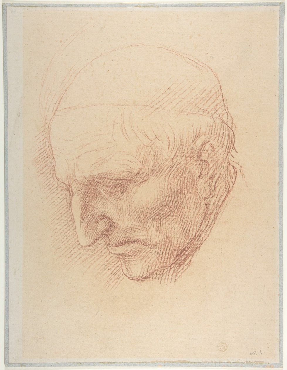 Hovedet af en kirketjener af Alphonse Legros