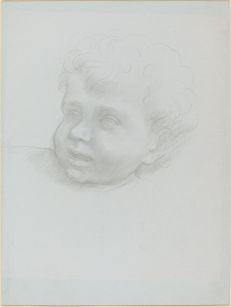 Hoved af et barn. af Alphonse Legros