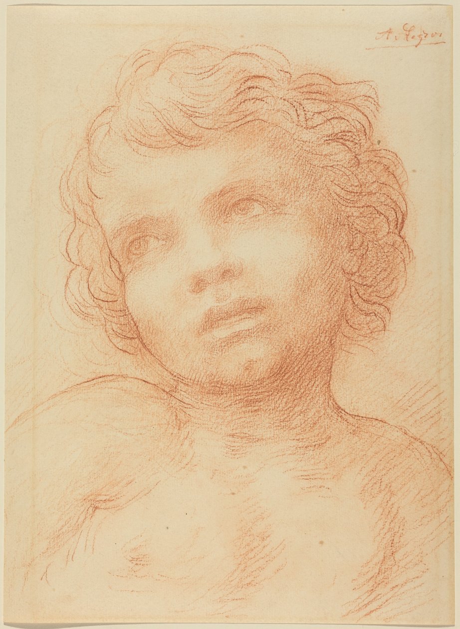 Et barns hoved af Alphonse Legros