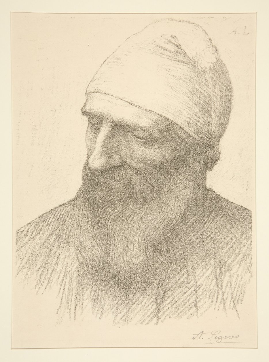 Hoved af en mand af Alphonse Legros