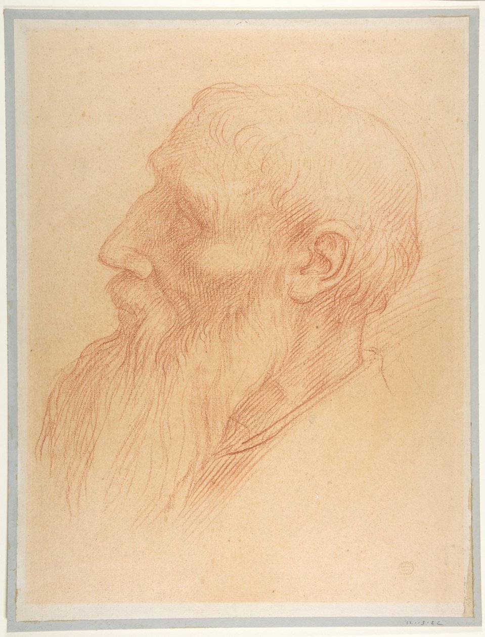 En mands hoved af Alphonse Legros