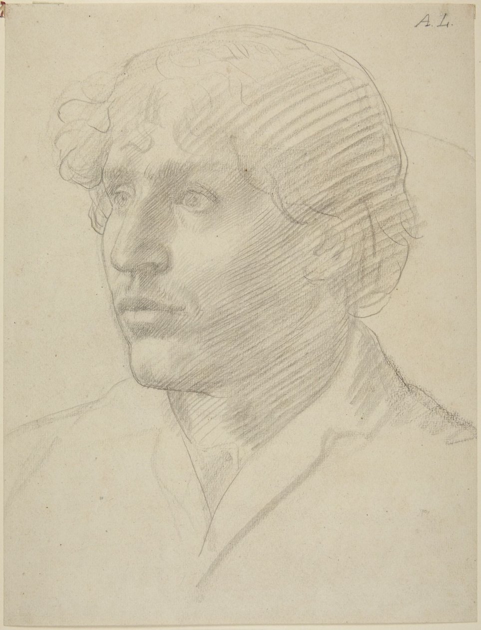 Hovedstudie af en mand af Alphonse Legros