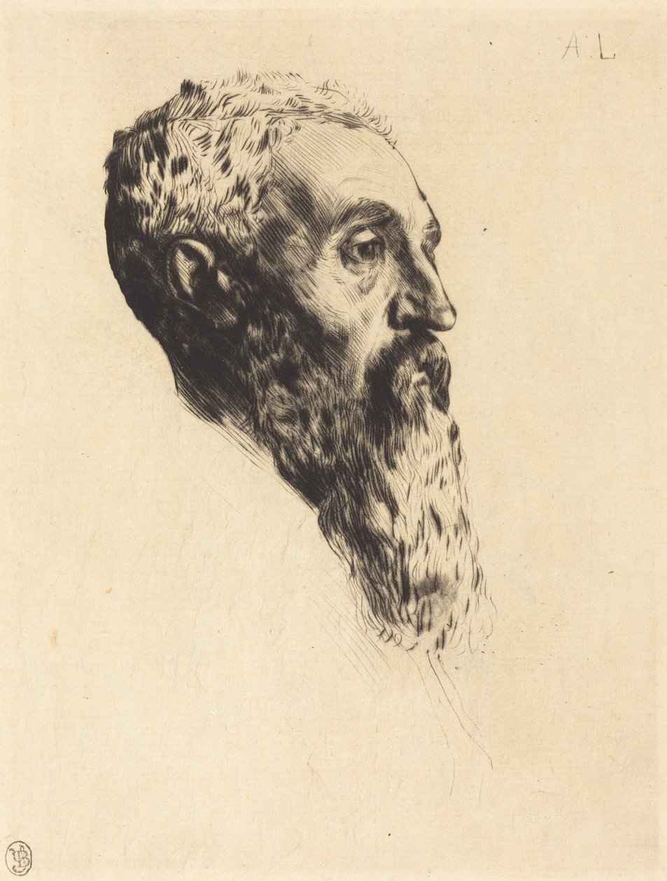 Hoved af en model af Alphonse Legros