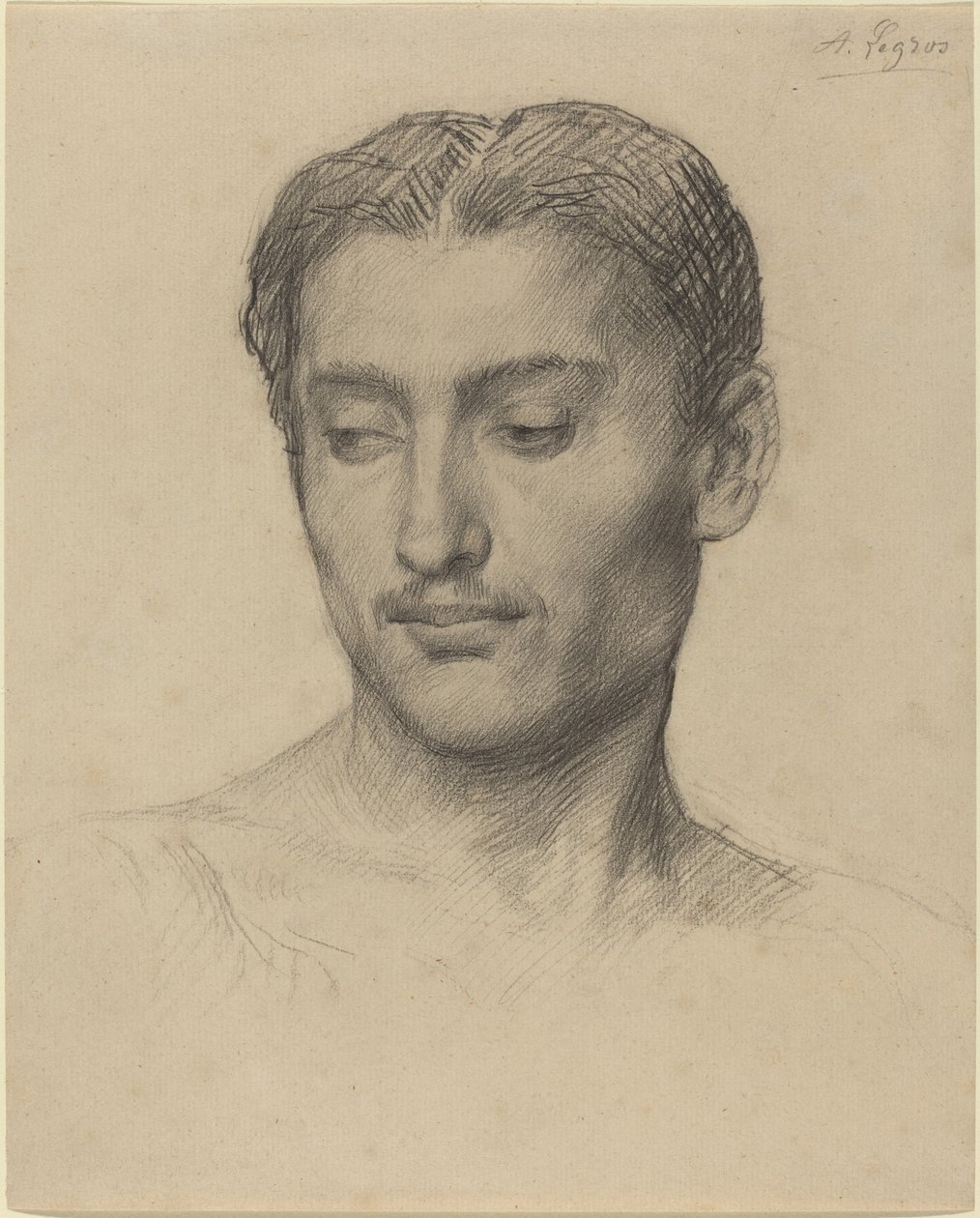 Leder af en ung mand af Alphonse Legros