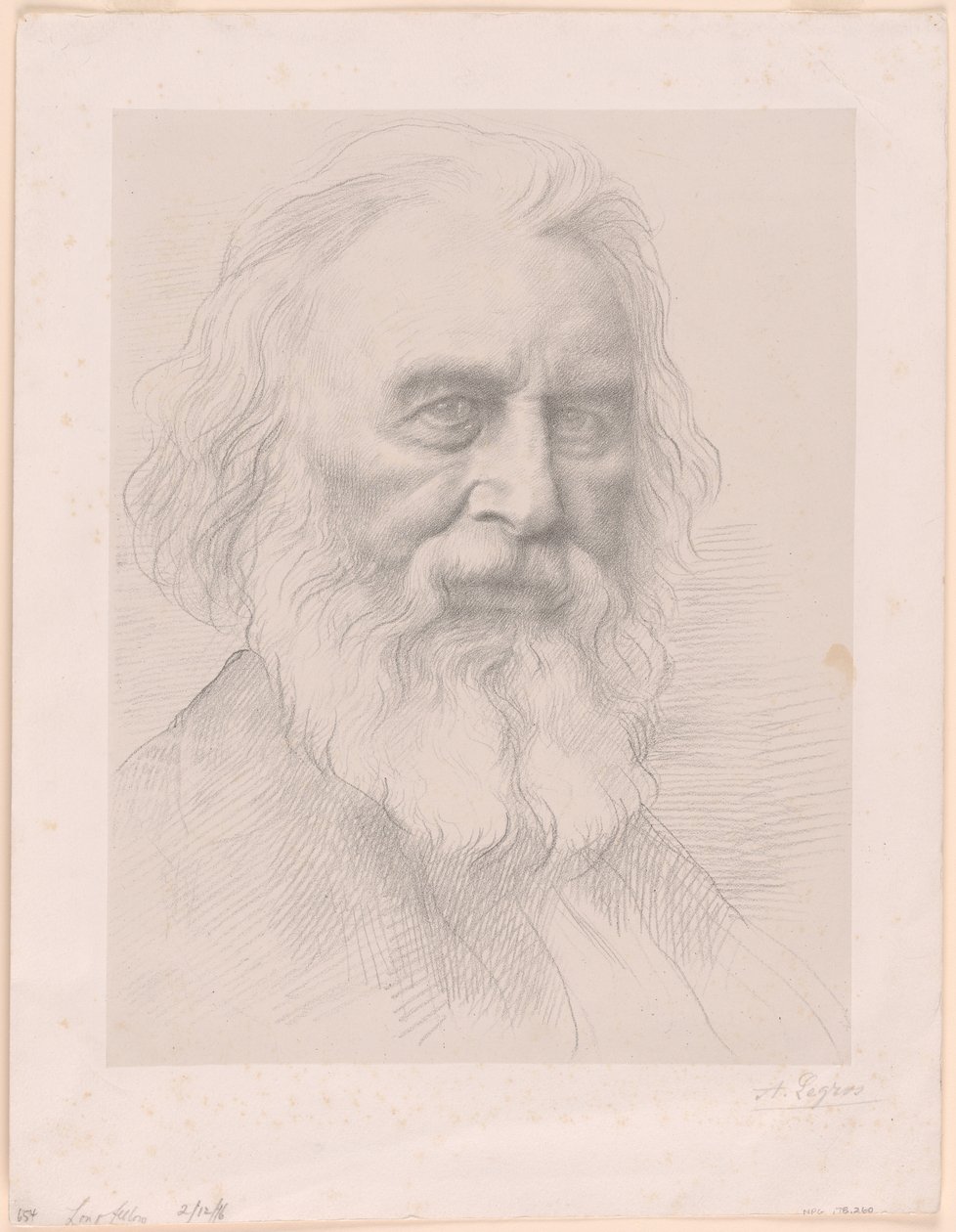 Henry Wadsworth Longfellow af Alphonse Legros