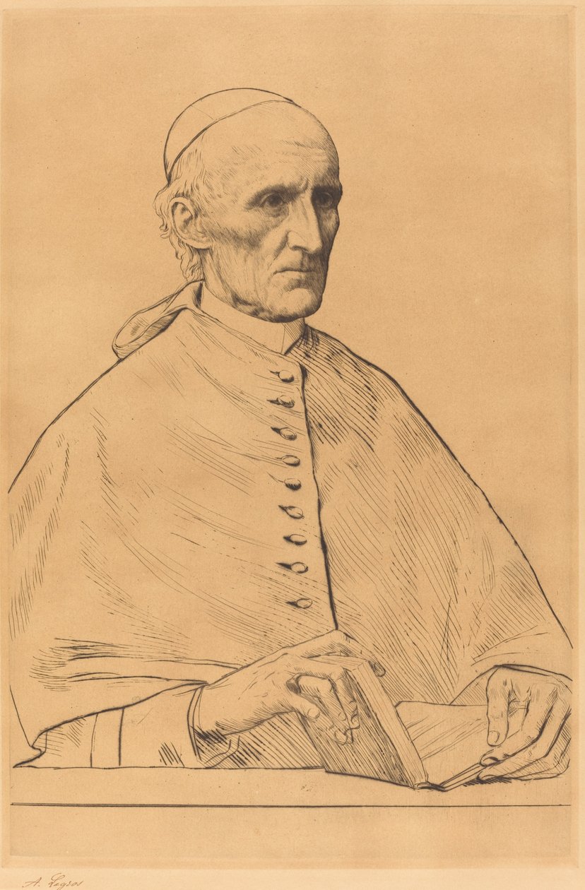 His Eminence Cardinal Manning, 1. plade. af Alphonse Legros