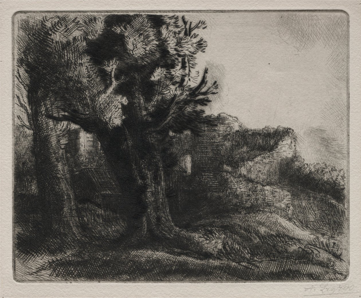 I Ruinerne af Alphonse Legros