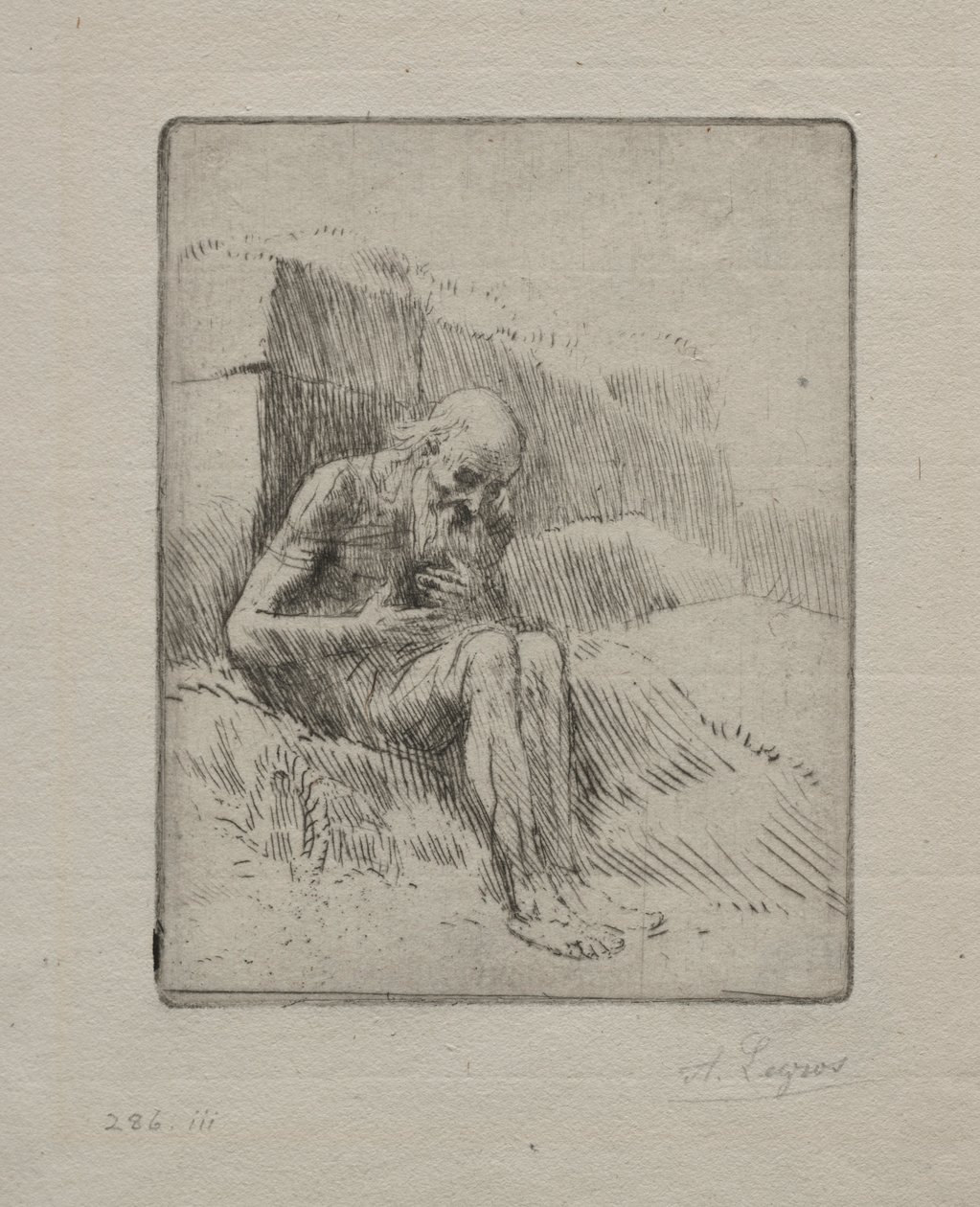 Job 2. Plade. af Alphonse Legros