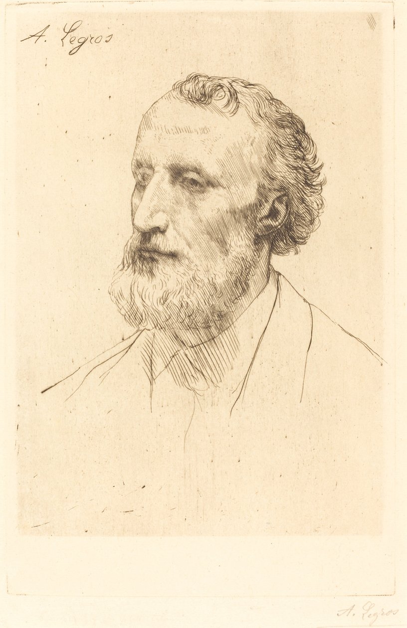 Jules Dalou, 1st plate. af Alphonse Legros