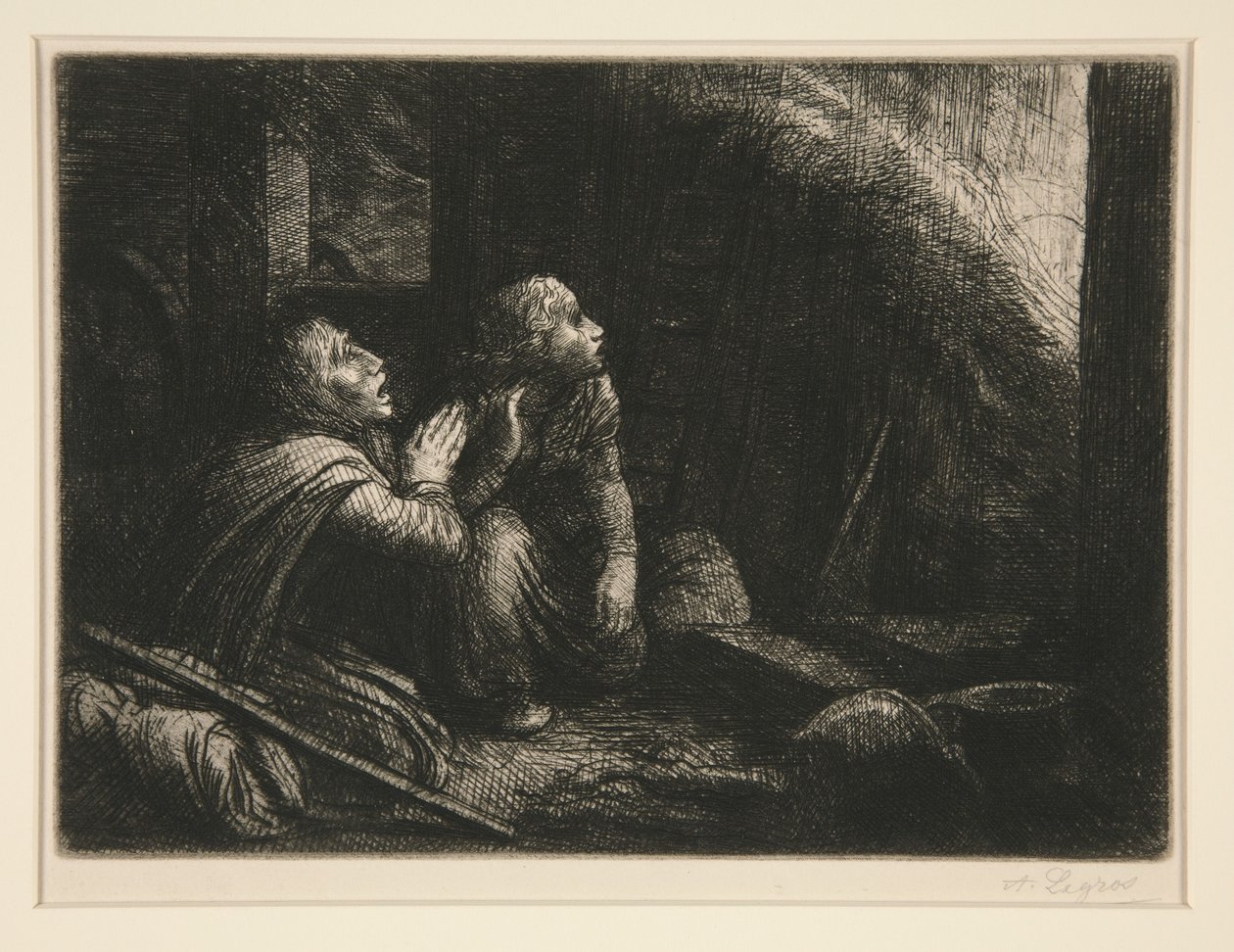 Branden (The Fire) af Alphonse Legros