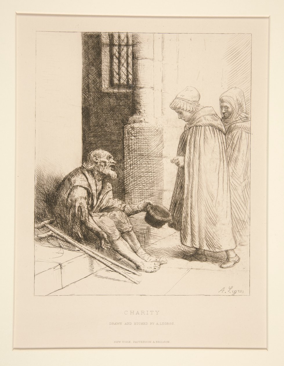 La Charite (velgørenhed) af Alphonse Legros