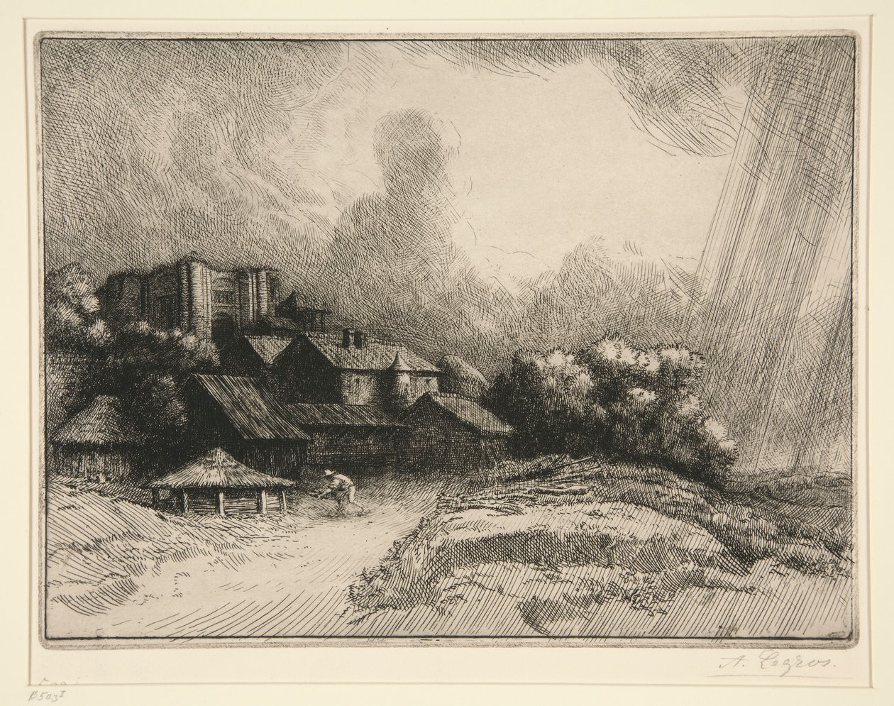 Gården af af Alphonse Legros