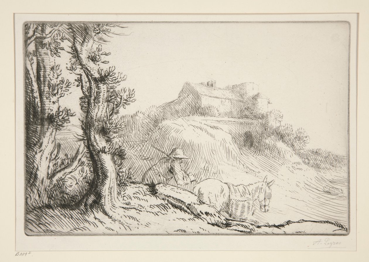 Gården på Bakken af Alphonse Legros