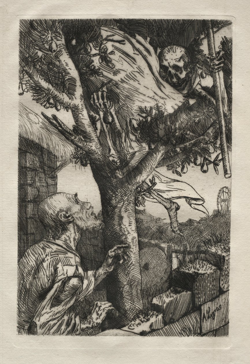 Døden i pæretræet. af Alphonse Legros