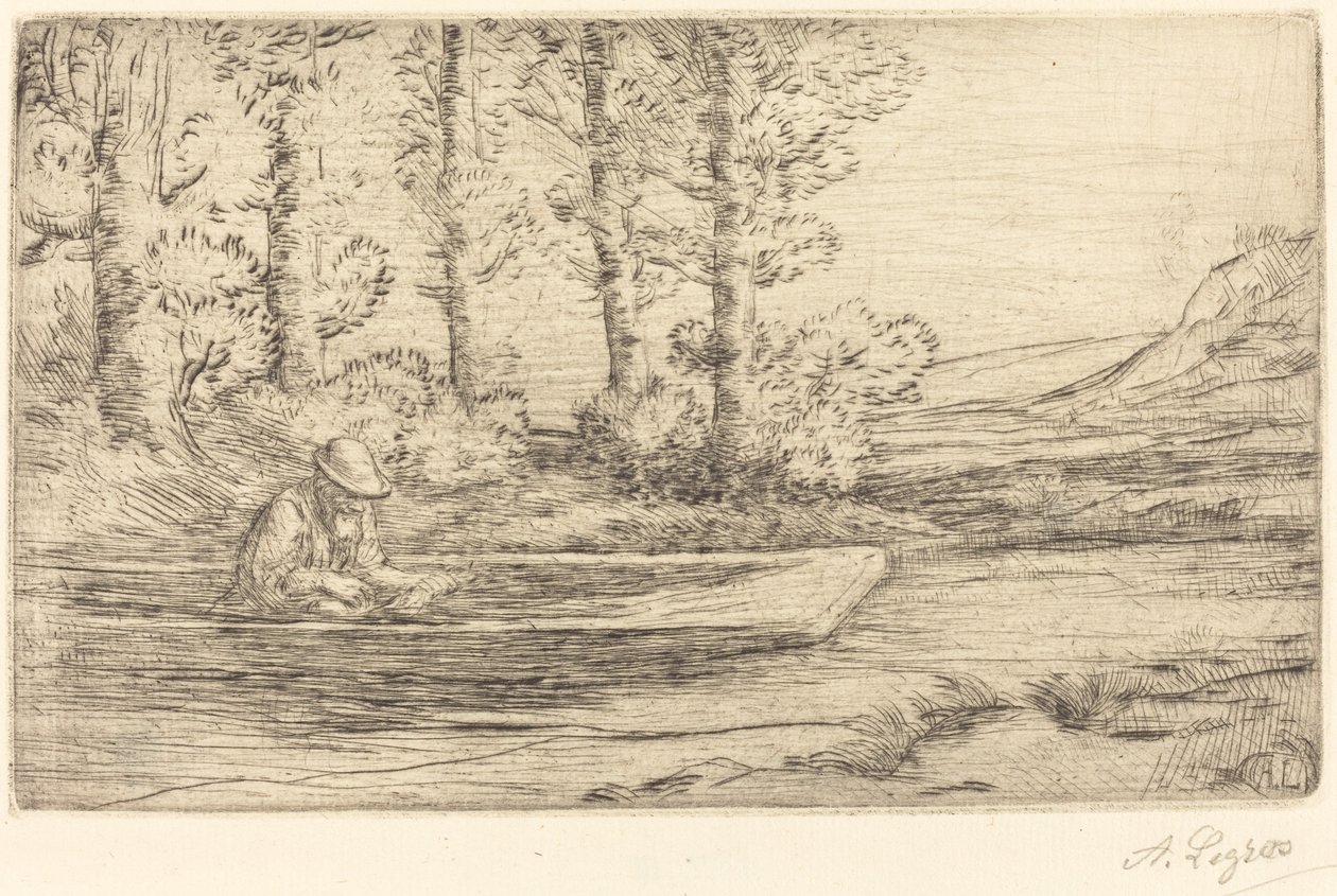 Landskab af Alphonse Legros