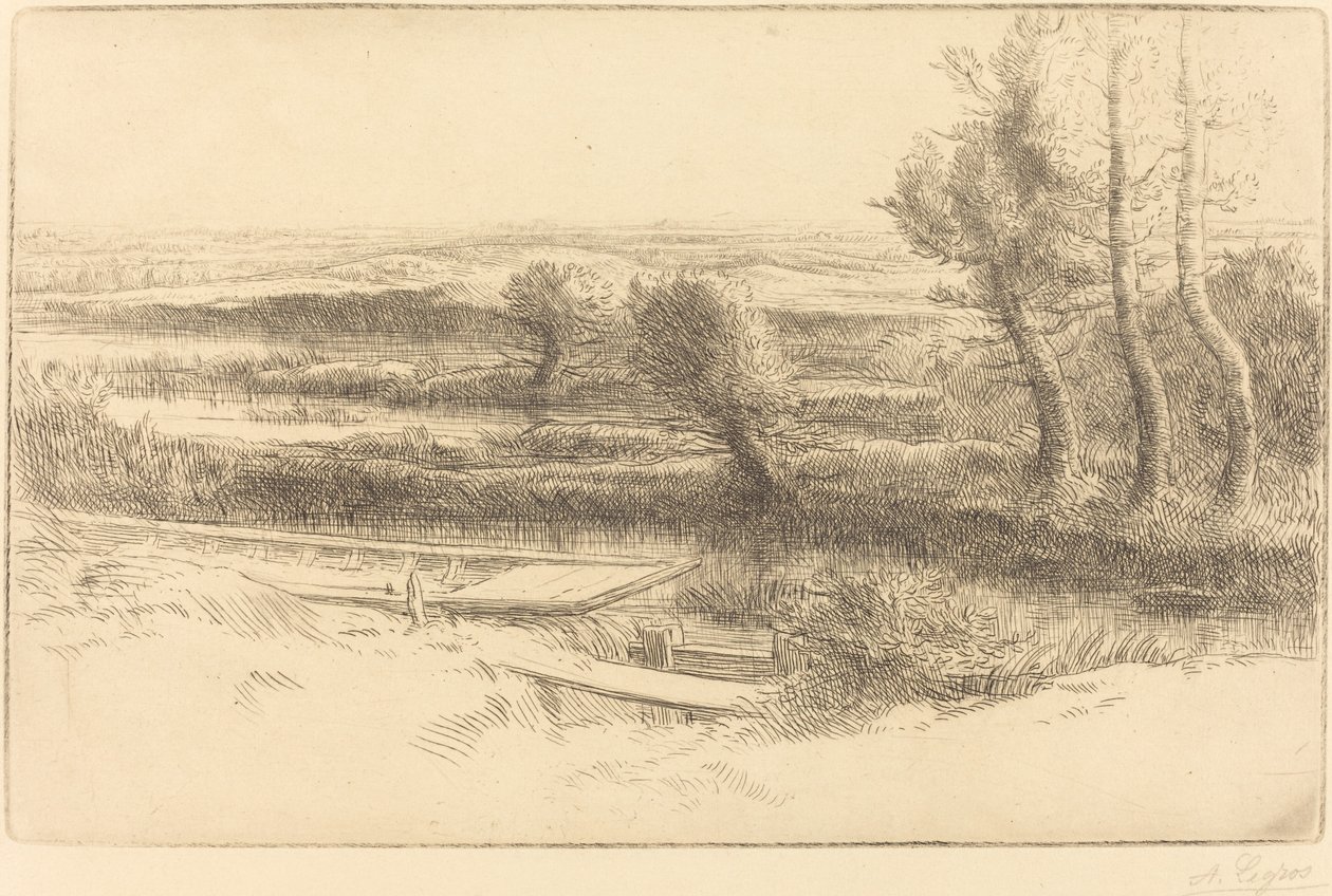 Landskab af Alphonse Legros