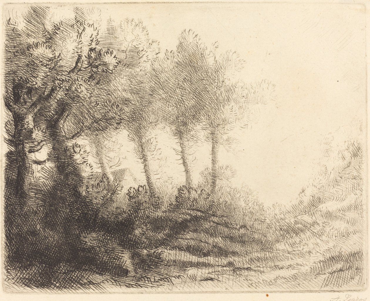 Landskab af Alphonse Legros