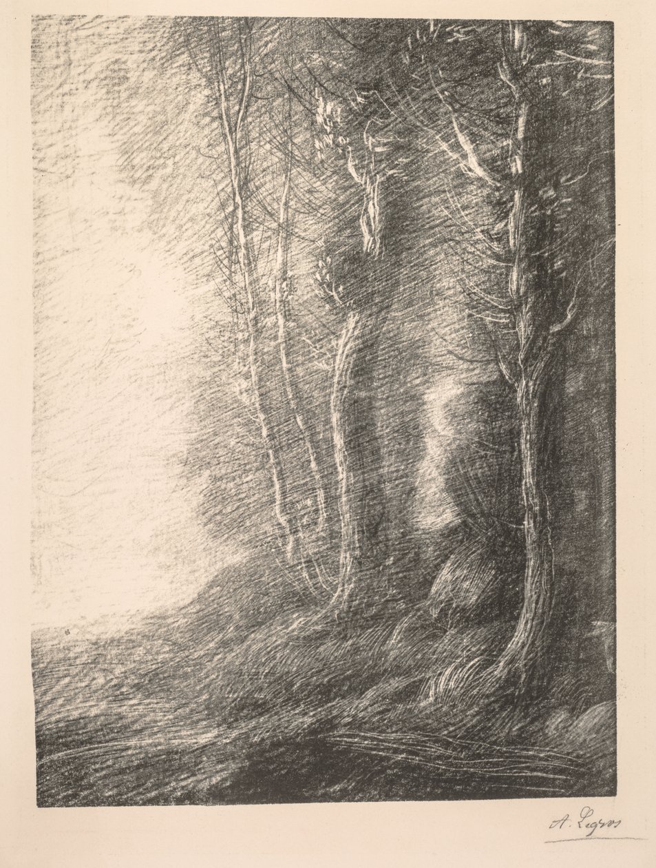 Landskab af Alphonse Legros