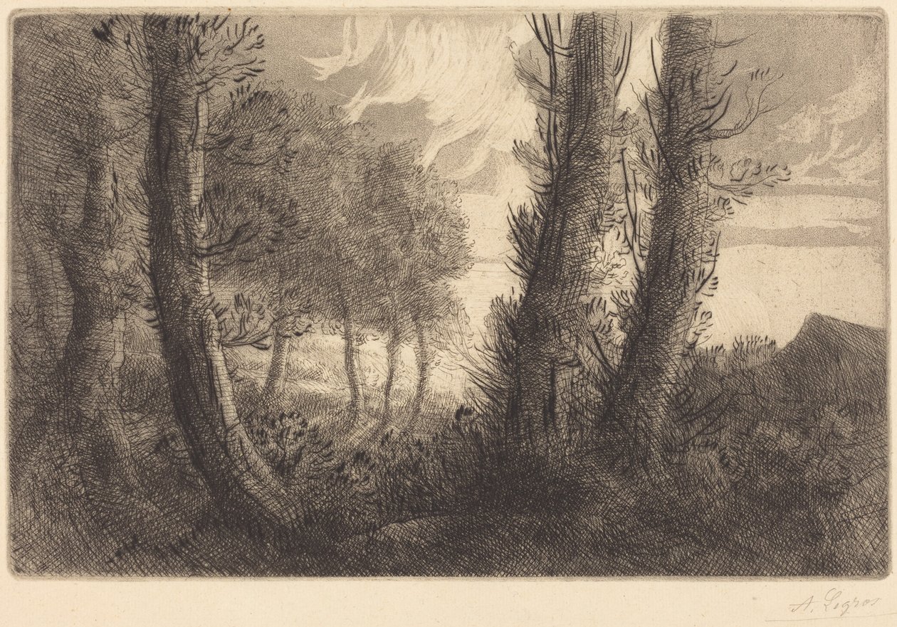 Landskab af Alphonse Legros