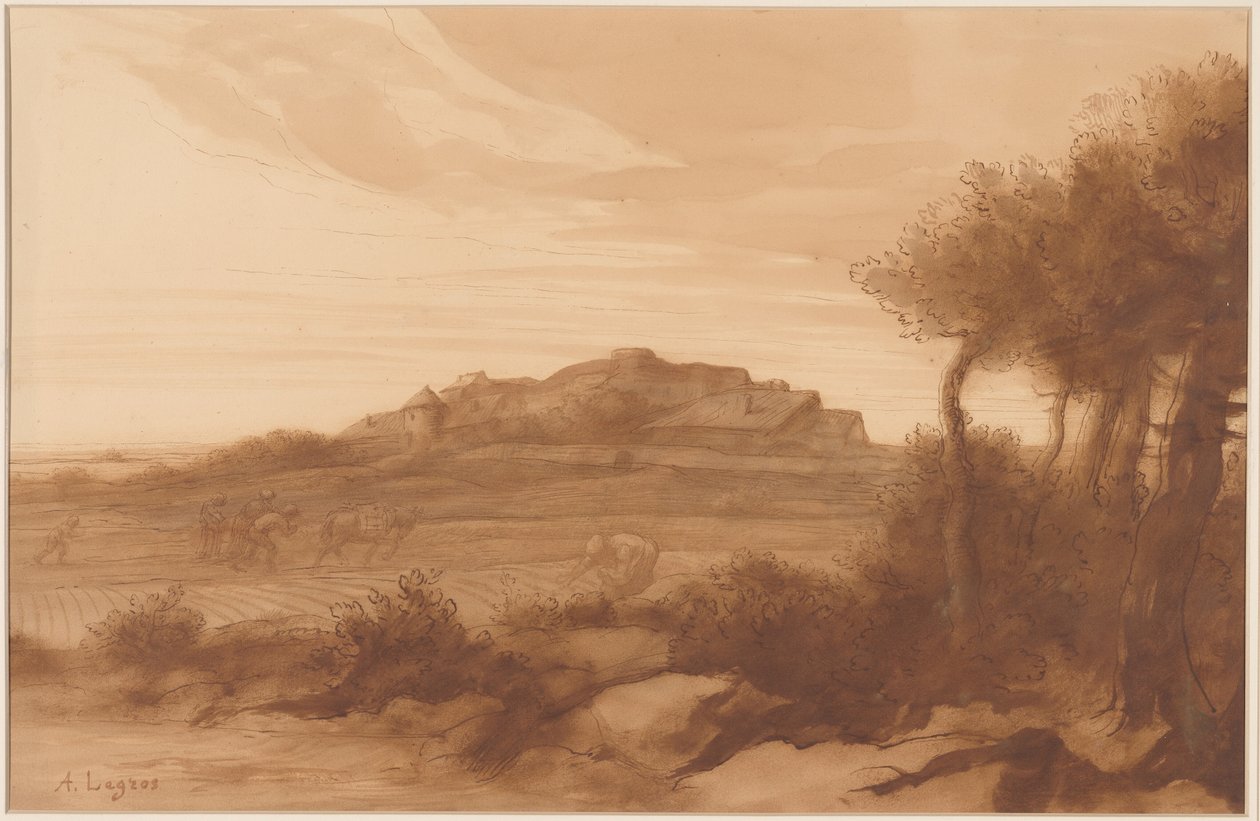 Landskab af Alphonse Legros