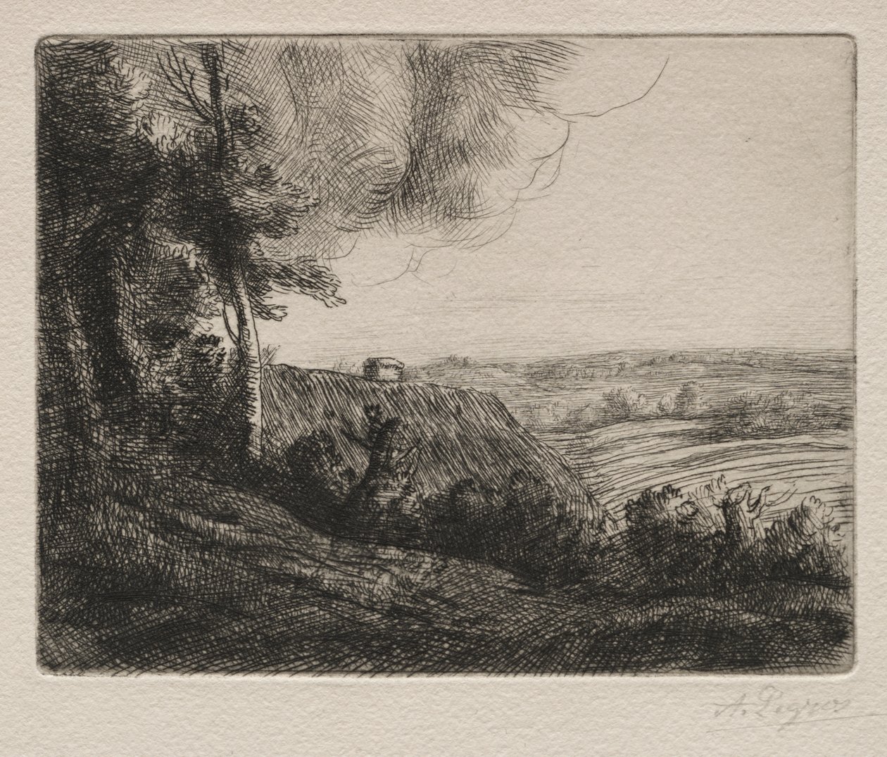 Landskab af Alphonse Legros