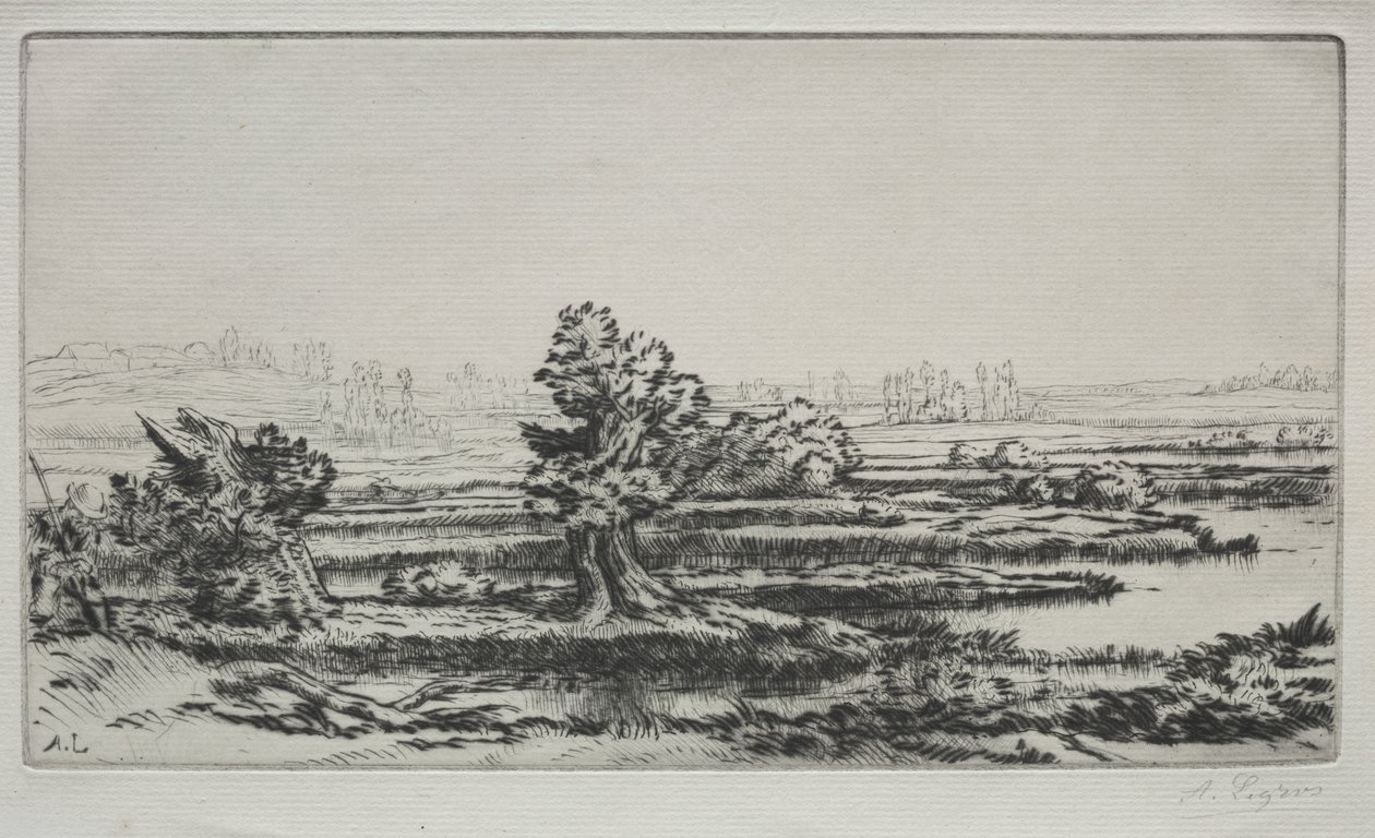 Landskab af Alphonse Legros