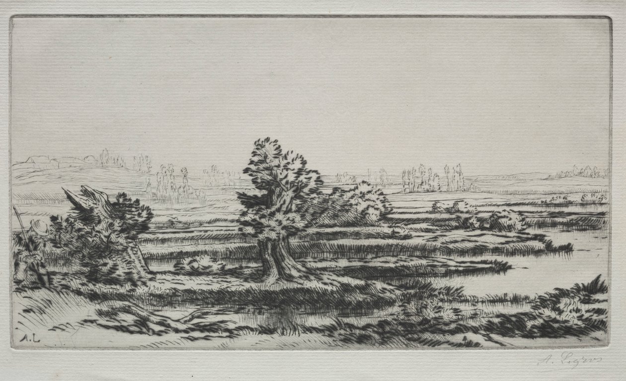Landskab. af Alphonse Legros