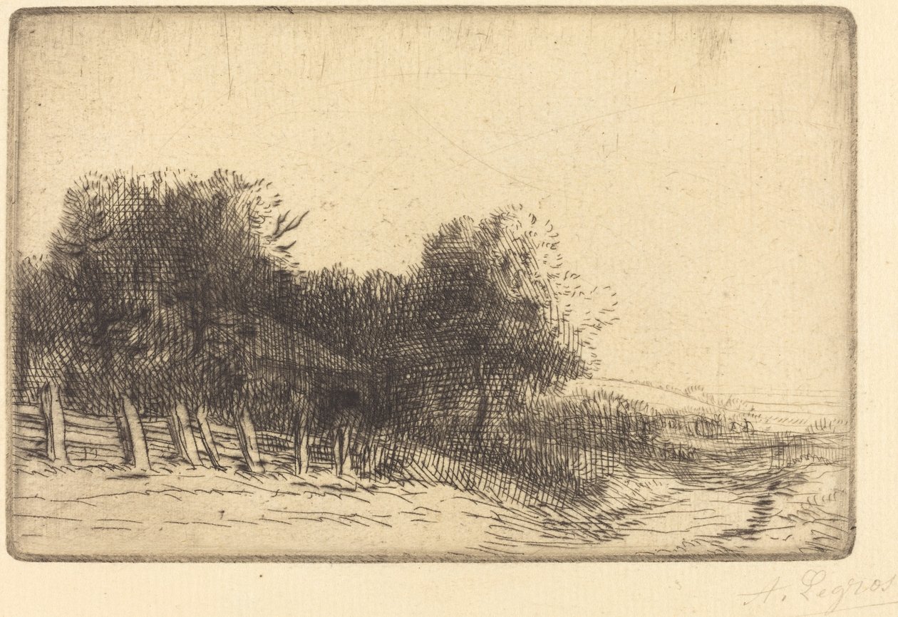 Landskab Et landskab. af Alphonse Legros
