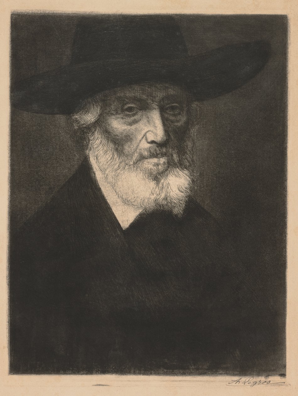Stort portræt af Thomas Carlyle af Alphonse Legros