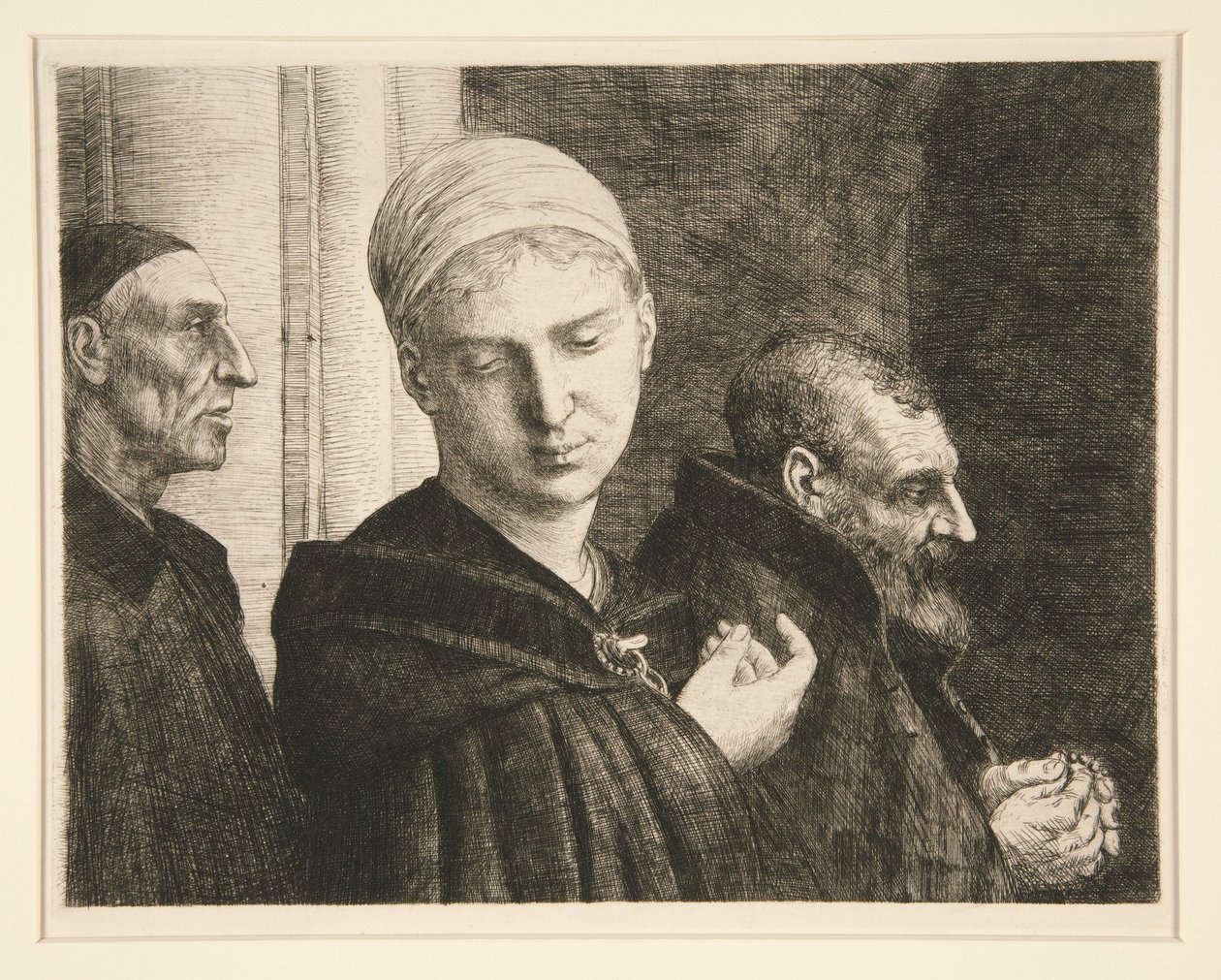 Le Bapteme (Dåben) af Alphonse Legros