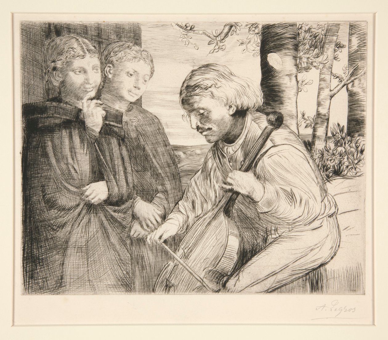 Violspilleren af Alphonse Legros