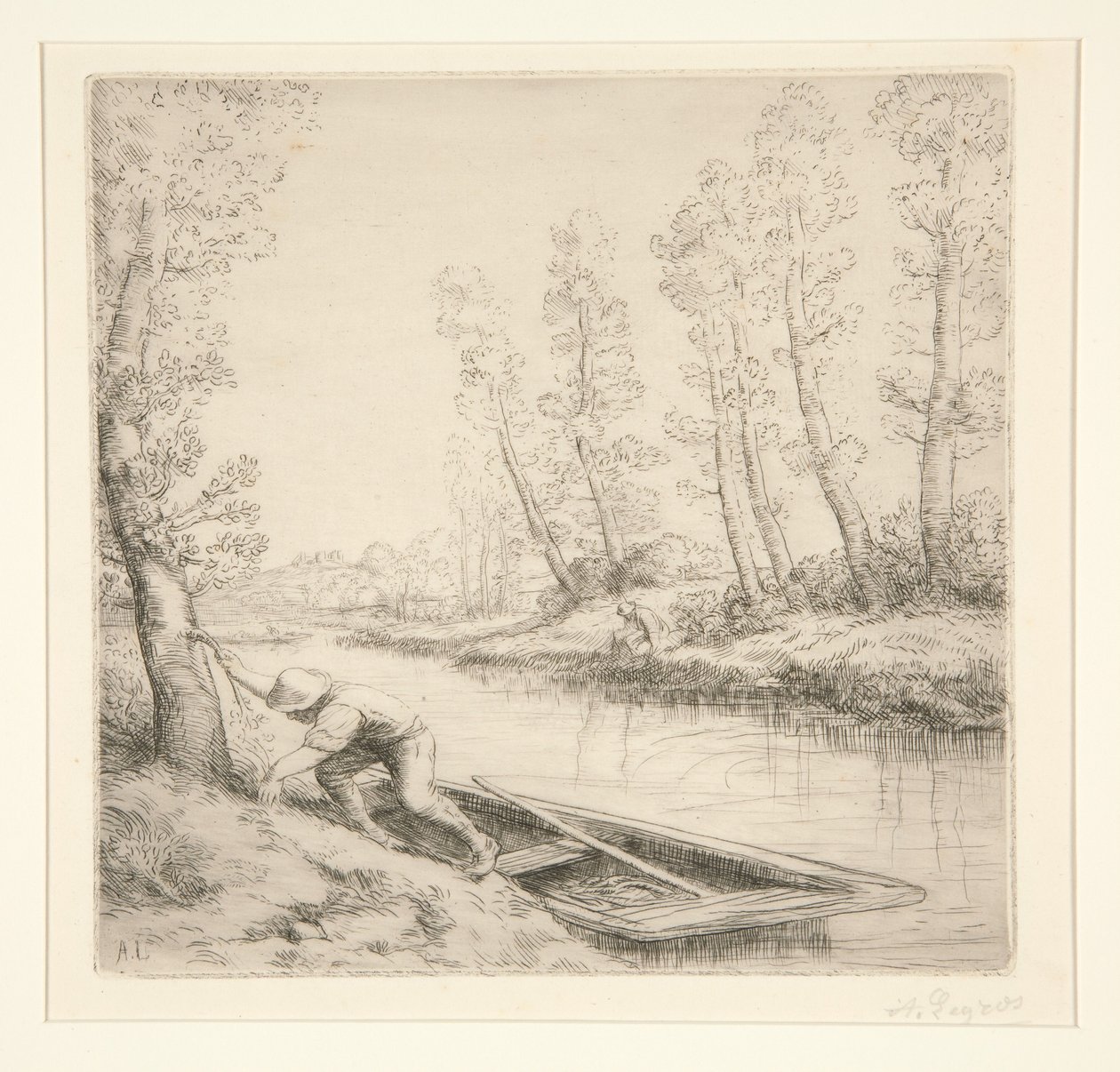 Morgen ved floden af Alphonse Legros