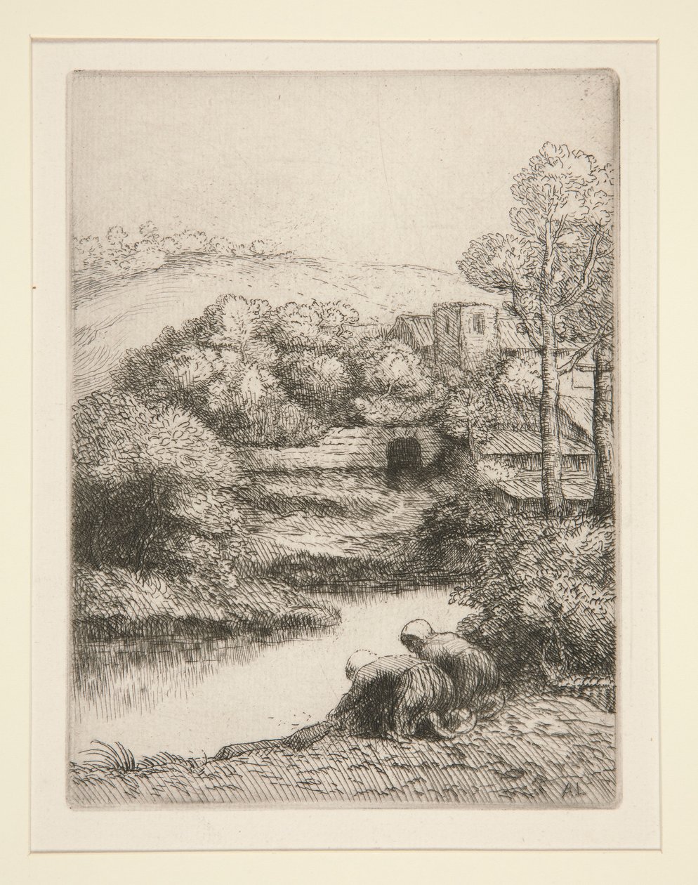 Vaskehus, eller vaskekoner af Alphonse Legros