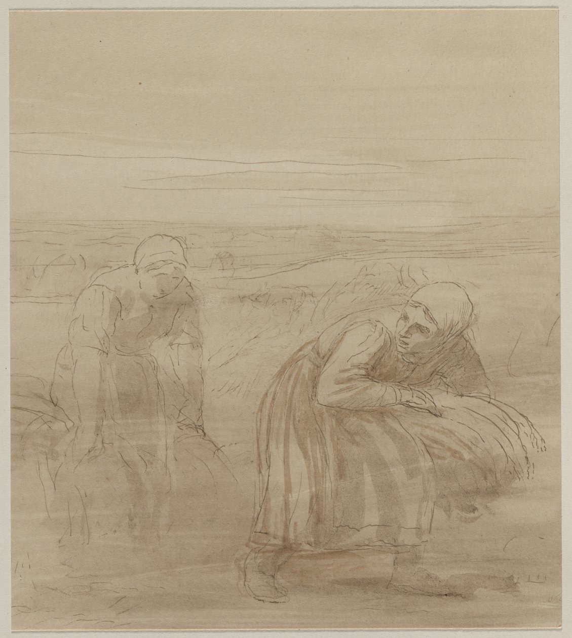 The Gleaners, 1800-tallet. af Alphonse Legros