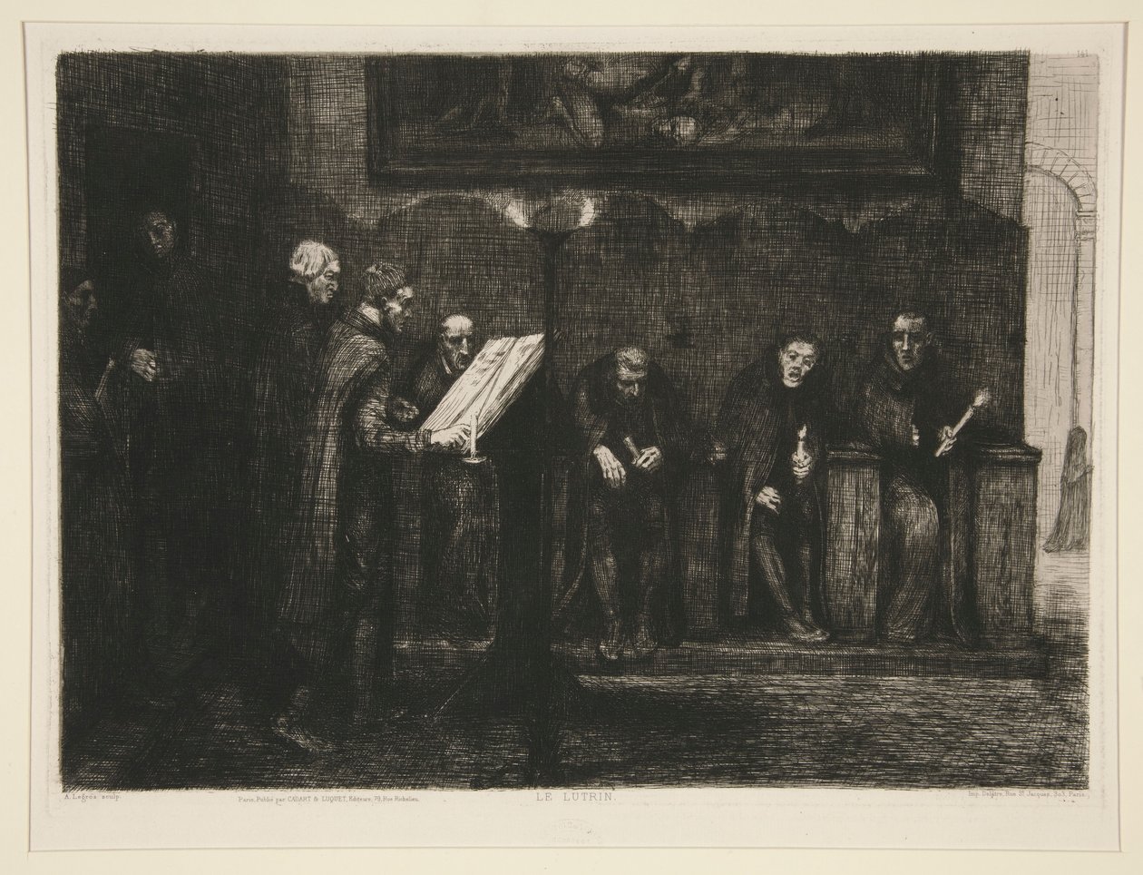 Les chantres espagnols eller Le lutrin (De spanske kantorer eller talerstolen) af Alphonse Legros