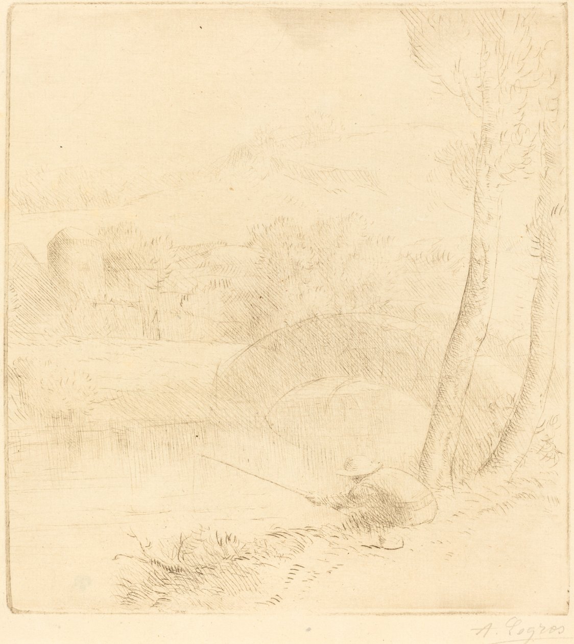 Lille lystfisker Den lille lystfisker. af Alphonse Legros