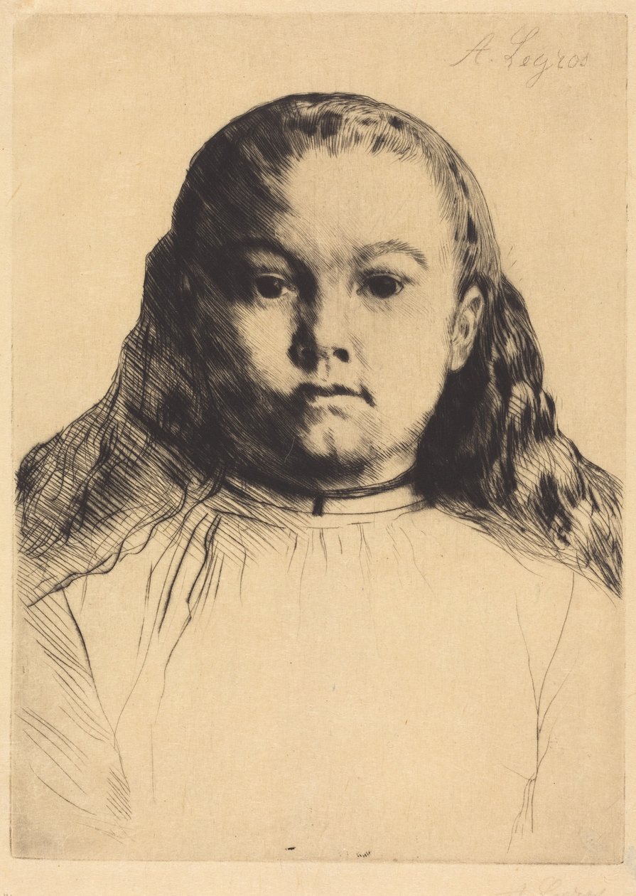 Lille Marie af Alphonse Legros