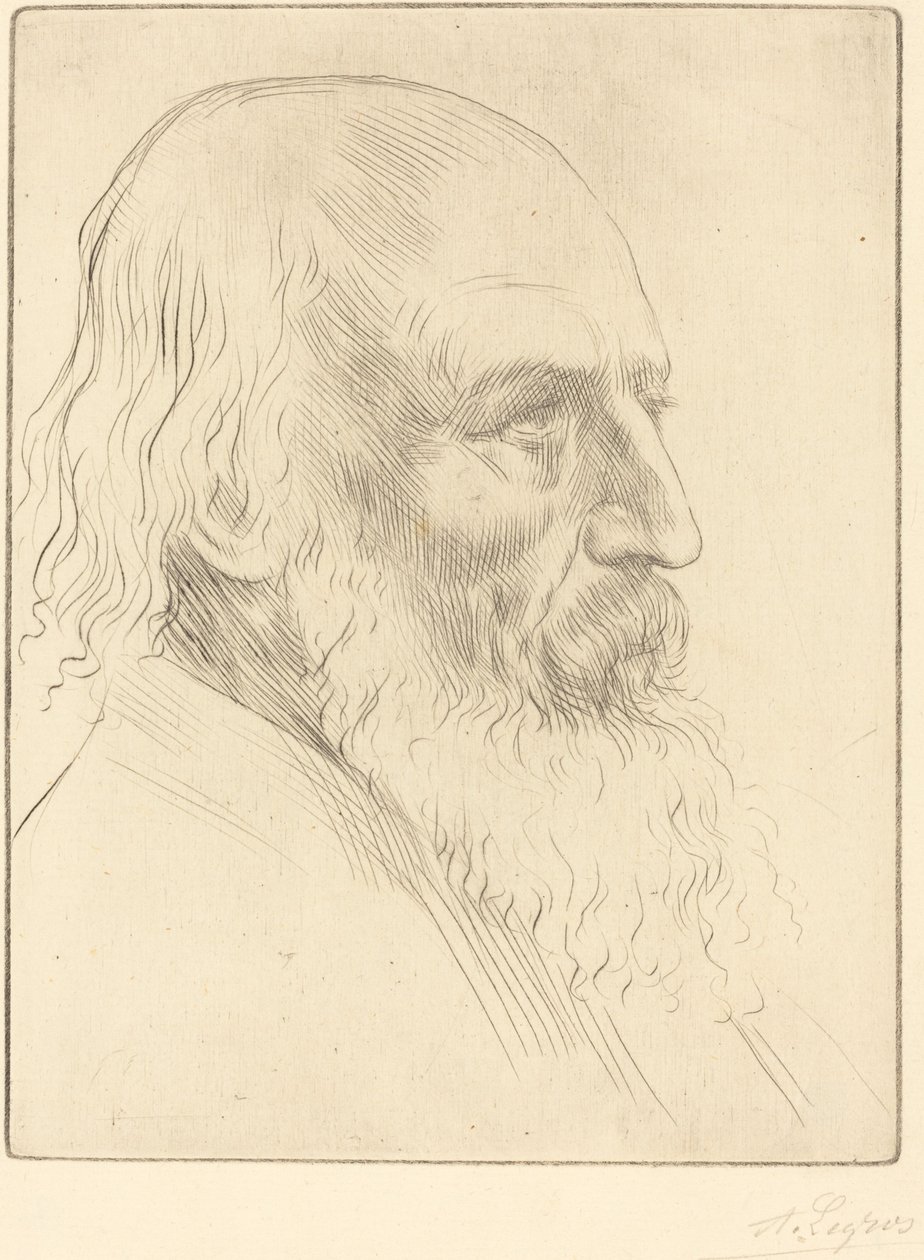 Lord A. Tennyson, 3. plade. af Alphonse Legros