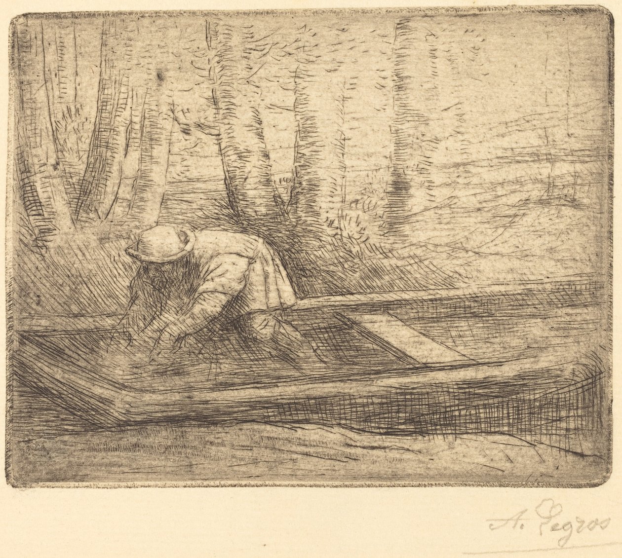 Mand i Punt. af Alphonse Legros
