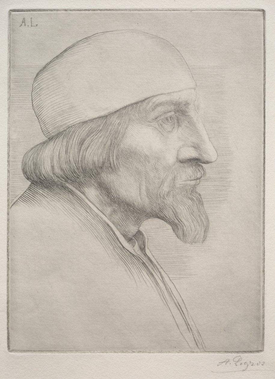 Mand i kalot. af Alphonse Legros