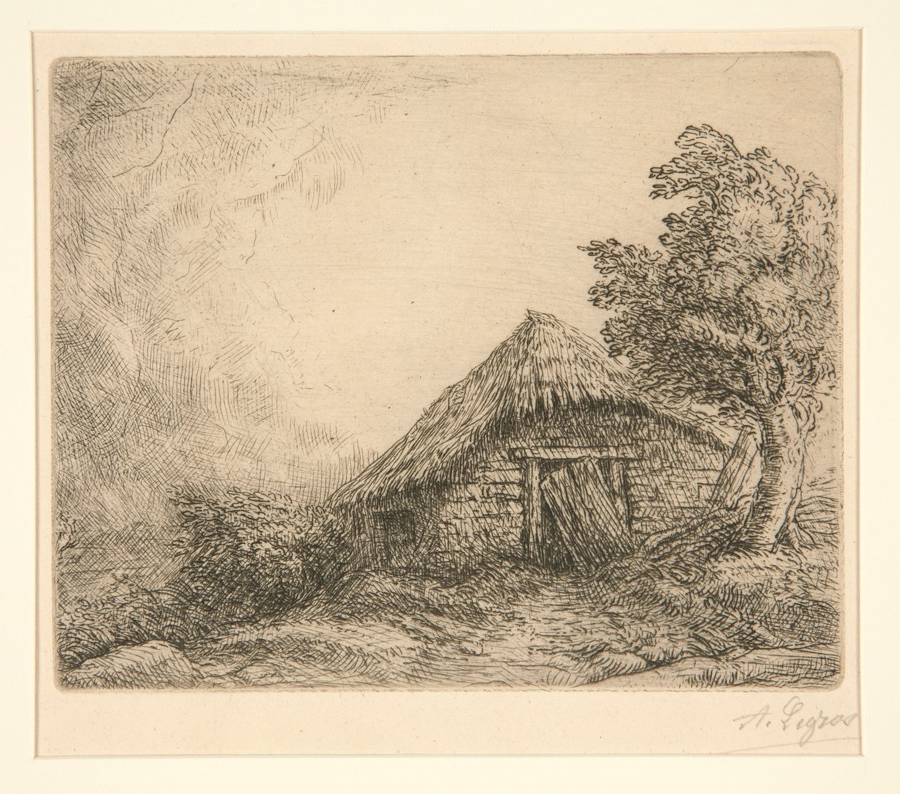 Sommerhus på en Bakke af Alphonse Legros